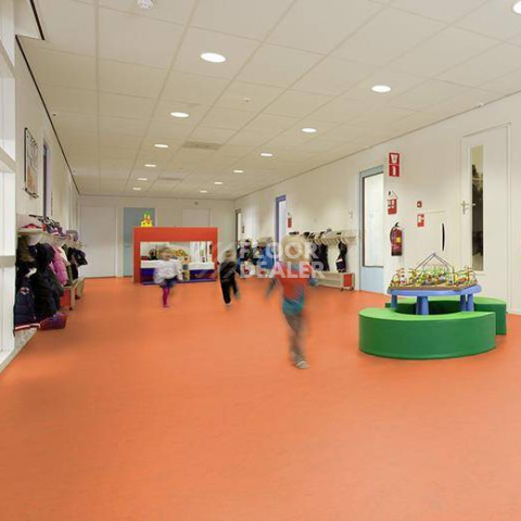 Forbo Marmoleum Solid Concrete 3738-373835 orange glow фото 4 | FLOORDEALER