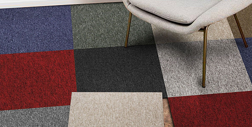 Варианты укладки ковровой плитки