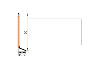 Плинтус алюминиевый Русский профиль 60мм ПОЛИМЕРНОЕ ПОКРЫТИЕ белый фото 1 | FLOORDEALER