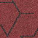 Ковровая плитка Flotex Triad planks 131001 Red  | FLOORDEALER