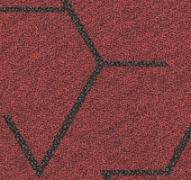 Ковровая плитка Flotex Triad planks 131001 Red фото 1 | FLOORDEALER