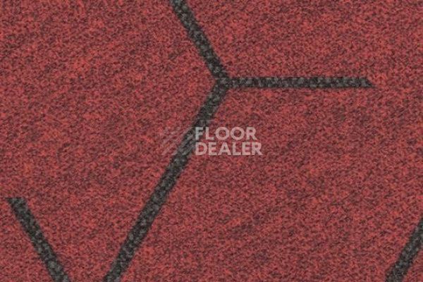 Ковровая плитка Flotex Triad planks 131001 red фото 1 | FLOORDEALER