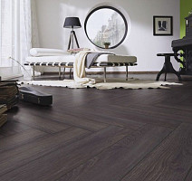 Kronotex Herringbone 8мм d6010 Дуб Эльба Черный фото 3 | FLOORDEALER