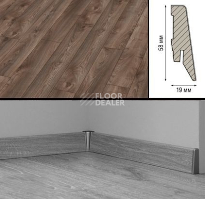 Плинтус Плинтус МДФ Kronotex ламинированный D4791 Плинтус ламинированный МДФ Kronotex Дуб коричневый Макро фото 1 | FLOORDEALER