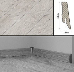 Плинтус Плинтус МДФ Kronotex ламинированный D3179 Плинтус ламинированный МДФ Kronotex Дуб Эверест белый фото 1 | FLOORDEALER