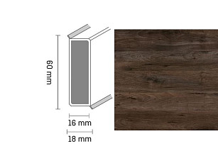Плинтус Широкий плинтус Cubu flex life XL 60/19 Touch and style 2957 gauguin фото 1 | FLOORDEALER