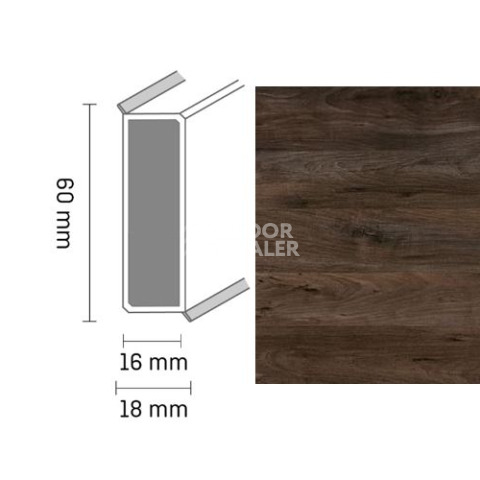 Плинтус Широкий плинтус Cubu flex life XL 60/19 Touch and style 2957 gauguin фото 1 | FLOORDEALER