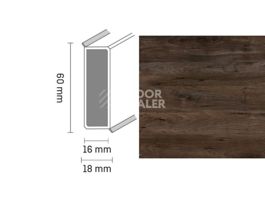 Плинтус Широкий плинтус Cubu flex life XL 60/19 Touch and style 2957 gauguin фото 1 | FLOORDEALER
