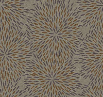 Ковролин Flotex Vision Floral 660005 (Firework) Brandy фото 1 | FLOORDEALER