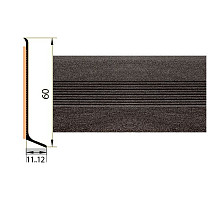 Плинтус Плинтус алюминиевый Русский профиль 60мм ДЕКОРАТИВНОЕ ПОКРЫТИЕ токио фото 1 | FLOORDEALER