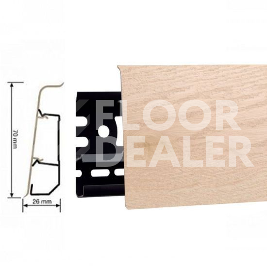 Плинтус Плинтус Arbiton Indo 70мм ПВХ 153 Дуб Янки фото 1 | FLOORDEALER