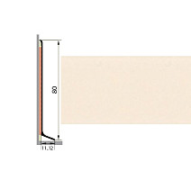 Плинтус Плинтус алюминиевый Русский профиль 80мм ПОЛИМЕРНОЕ ПОКРЫТИЕ бежевый фото 1 | FLOORDEALER