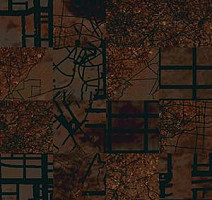 Ковровая плитка Ege Highline Cityscapes Aerial Map Brown rfm 52755015 фото 1 | FLOORDEALER