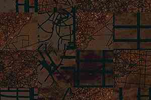 Ковровая плитка Ege Highline Cityscapes Aerial Map Brown rfm 52755015 фото  | FLOORDEALER