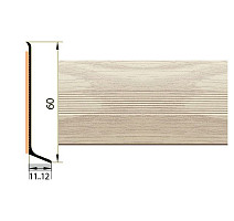 Плинтус Плинтус алюминиевый Русский профиль 60мм ДЕКОРАТИВНОЕ ПОКРЫТИЕ груша белая фото 1 | FLOORDEALER