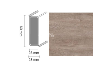 Плинтус Широкий плинтус Cubu flex life XL 60/19 Touch and style 2942 madelon фото 1 | FLOORDEALER