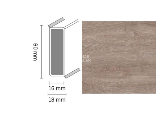 Плинтус Широкий плинтус Cubu flex life XL 60/19 Touch and style 2942 madelon фото 1 | FLOORDEALER