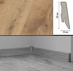 Плинтус Плинтус МДФ Kronotex ламинированный D4725 Плинтус ламинированный МДФ Kronotex Дуб горный природный фото 1 | FLOORDEALER