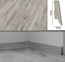 Плинтус Плинтус МДФ Kronotex ламинированный D4797 Плинтус ламинированный МДФ Kronotex Дуб горный серебристый фото 1 | FLOORDEALER