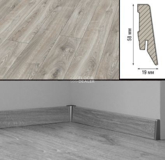 Плинтус МДФ Kronotex ламинированный D4797 Плинтус ламинированный МДФ Kronotex Дуб горный серебристый фото 1 | FLOORDEALER