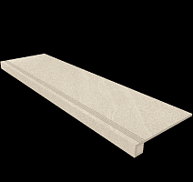 Керамогранит Gabbro Комплект с прямоуг. бортиком 33x120 Комплект (Ступень gb 01 (33x120) непол. (прямоугол. бортик) + Подступенок (14,5x120)) фото 1 | FLOORDEALER