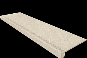 Керамогранит Gabbro Комплект с прямоуг. бортиком 33x120 Комплект (Ступень gb 01 (33x120) непол. (прямоугол. бортик) + Подступенок (14,5x120)) фото  | FLOORDEALER