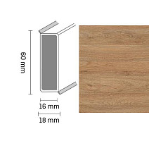 Плинтус Широкий плинтус Cubu flex life XL 60/19 Touch and style 2937 mabelle фото 1 | FLOORDEALER