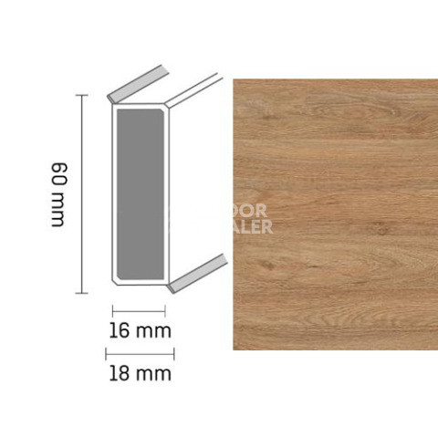 Плинтус Широкий плинтус Cubu flex life XL 60/19 Touch and style 2937 mabelle фото 1 | FLOORDEALER