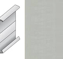 Плинтус Гибкий плинтус Dsl 60 Серебристый W199/1063 фото 1 | FLOORDEALER