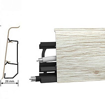 Плинтус Arbiton Indo Плинтус Arbiton Indo 70мм ПВХ 135 Дуб платиновый фото 1 | FLOORDEALER