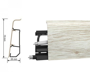 Плинтус Arbiton Indo Плинтус Arbiton Indo 70мм ПВХ 135 Дуб платиновый фото 1 | FLOORDEALER