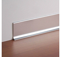 Плинтус Плинтус алюминиевый анодированный напольный Diele ПЛ100, 501л серебро люкс Плинтус алюминиевый анодированный напольный Diele ПЛ100, 501л серебро люкс фото 1 | FLOORDEALER