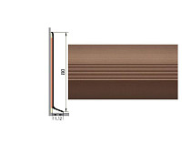 Плинтус Плинтус алюминиевый Русский профиль 80мм АНОДИРОВАННОЕ ПОКРЫТИЕ шампань матовая фото 1 | FLOORDEALER