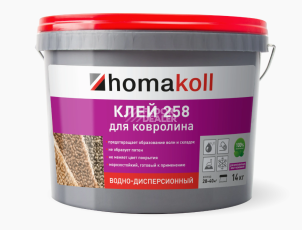 Сопутствующие материалы Homakoll 258 для ковролина Homakoll 258 14 кг. Клей для ковролина, водно-дисперсионный фото 1 | FLOORDEALER