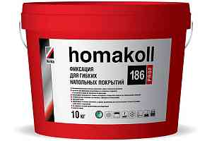 Сопутствующие материалы Homakoll 186 Prof Клей фиксация. Морозостойкая Водно-дисперсионный клей-фиксация Homakoll 186 Prof 10 кг морозостойкий фото  | FLOORDEALER