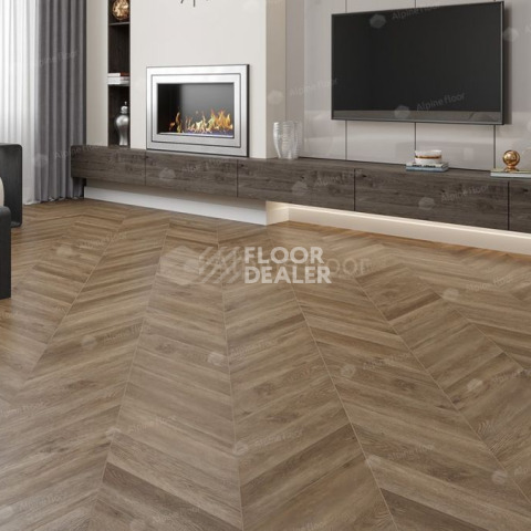 Alpine Floor Chevron 5мм SPC ламинат Макадамия ECO 18-5 фото 3 | FLOORDEALER