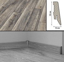 Плинтус МДФ Kronotex ламинированный D3572 Плинтус ламинированный МДФ Kronotex Дуб портовый серый фото 1 | FLOORDEALER