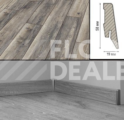 Плинтус D3572 Плинтус ламинированный МДФ Kronotex Дуб портовый серый фото 1 | FLOORDEALER