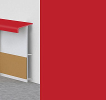 Плинтус Плинтус ковровый с фурнитурой и ребрами жесткости Dollken TL-51 134 Красный фото 1 | FLOORDEALER