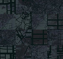 Ковровая плитка Ege Highline Cityscapes Aerial Map Violet rfm 52755014 фото 1 | FLOORDEALER
