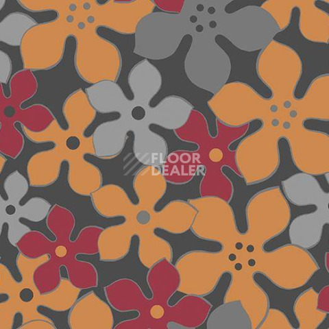 Ковролин Forbo Flotex Vision Floral 620004 (Field) Lava фото 1 | FLOORDEALER