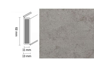 Плинтус Плинтус Dollken Cubu Decor 60 2615 sandstein grau фото 1 | FLOORDEALER