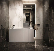 Purity Of Marble 60*60 60sd Supreme Dark Lux RT фото 3 | FLOORDEALER