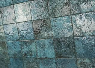 Tahiti  14.7 * 14.7 Turquoise Glossy фото 5 | FLOORDEALER