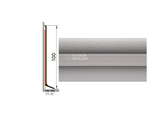 Плинтус алюминиевый Русский профиль 100мм БЕЗ ПОКРЫТИЯ фото 1 | FLOORDEALER
