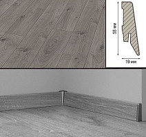 Плинтус МДФ Kronotex ламинированный D3178 Плинтус ламинированный МДФ Kronotex Дуб Эверест серый фото 2 | FLOORDEALER
