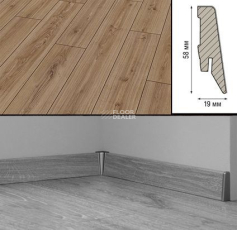 Плинтус МДФ Kronotex ламинированный D3074 Плинтус ламинированный МДФ Kronotex Дуб Феррара фото 1 | FLOORDEALER