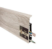 Плинтус Arbiton Indo Плинтус Arbiton Indo 70мм ПВХ 02 Ясень Северный 70мм 2.5м фото 1 | FLOORDEALER