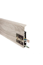 Arbiton Indo Плинтус Arbiton Indo 70мм ПВХ 02 Ясень Северный 70мм 2.5м фото 1 | FLOORDEALER