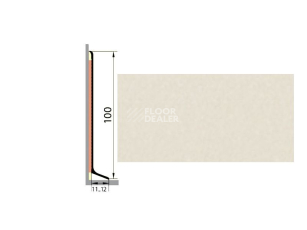 Плинтус Плинтус алюминиевый Русский профиль 100мм ПОЛИМЕРНОЕ ПОКРЫТИЕ сильвер фото 1 | FLOORDEALER